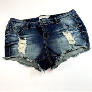Torrid crop Jean short